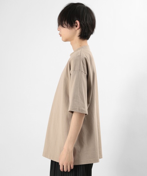 KANGOL（カンゴール）の「【KANGOL/カンゴール】ワンポイント ブランドロゴ刺繍Tシャツ ビッグシルエット（Tシャツ/カットソー・メンズ・ブラック/ベージュ/オフホワイト/オリーブ/ブルー・M/L/XL）」の13枚目の写真