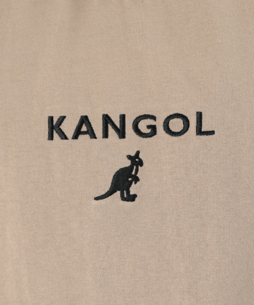 KANGOL（カンゴール）の「【KANGOL/カンゴール】ワンポイント ブランドロゴ刺繍Tシャツ ビッグシルエット（Tシャツ/カットソー・メンズ・ブラック/ベージュ/オフホワイト/オリーブ/ブルー・M/L/XL）」の16枚目の写真