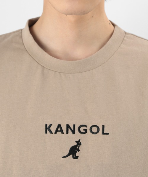 KANGOL（カンゴール）の「【KANGOL/カンゴール】ワンポイント ブランドロゴ刺繍Tシャツ ビッグシルエット（Tシャツ/カットソー・メンズ・ブラック/ベージュ/オフホワイト/オリーブ/ブルー・M/L/XL）」の15枚目の写真