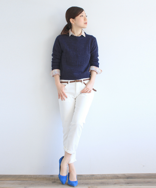 B:MING by BEAMS(ビーミングバイビームス)の「□B ビーミング by ビームス / ナンバリングニットプルオーバー(ニット/セーター・レディース・ベージュ/レッド/ネイビー・ONE SIZE)」の17枚目の写真