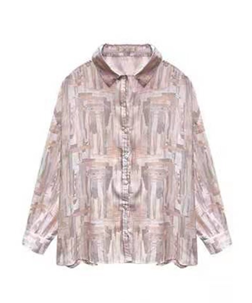 Jewelobe（ジュエローブ）の「水彩柄オーバーシャツ（シャツ/ブラウス・レディース・グリーン/ブルー/ピンク・FREE）」の11枚目の写真