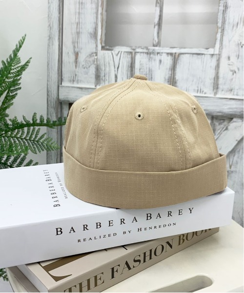 PairPair（ペアペア）の「フィッシャーマンキャップ(ユニセックス)（キャップ・メンズ・ブラック/ベージュ・FREE）」の6枚目の写真