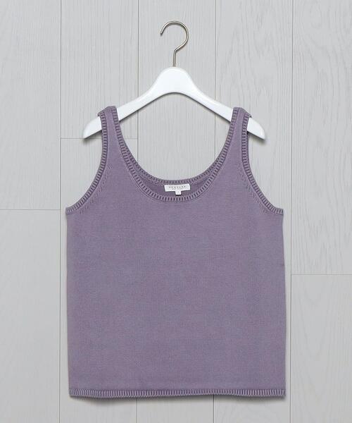 DEMYLEE（デミリー）の「＜DEMYLEE＞KNIT TANK TOP/ニット（ニット/セーター・レディース・ターコイズブルー/ライラック・SMALL）」の2枚目の写真
