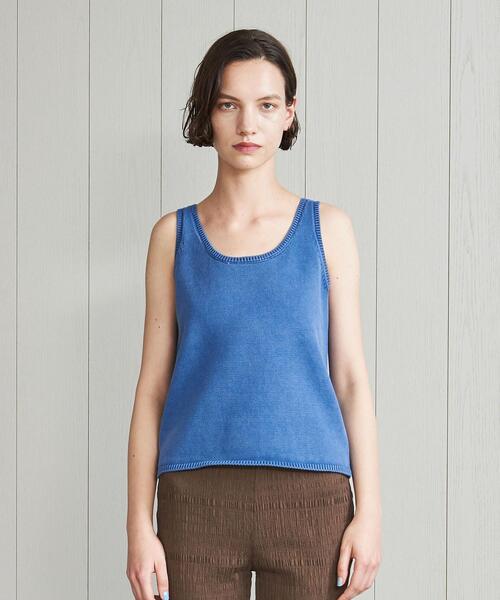 DEMYLEE（デミリー）の「＜DEMYLEE＞KNIT TANK TOP/ニット（ニット/セーター・レディース・ターコイズブルー/ライラック・SMALL）」の6枚目の写真