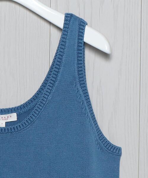 DEMYLEE（デミリー）の「＜DEMYLEE＞KNIT TANK TOP/ニット（ニット/セーター・レディース・ターコイズブルー/ライラック・SMALL）」の9枚目の写真