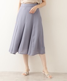 NATURAL BEAUTY BASIC | シアーサテンゴアードスカート(スカート)