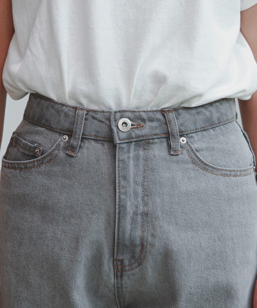 feepur（フェピュール）の「デニム＆ツイルマムパンツ（デニムパンツ・レディース・ブラック/オフホワイト/ブルー/シルバーグレー・SMALL/MEDIUM）」の13枚目の写真