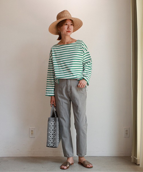 feepur（フェピュール）の「デニム＆ツイルマムパンツ（デニムパンツ・レディース・ブラック/オフホワイト/ブルー/シルバーグレー・SMALL/MEDIUM）」の15枚目の写真