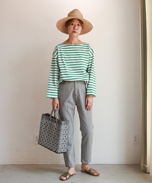 feepur（フェピュール）の「デニム＆ツイルマムパンツ（デニムパンツ・レディース・ブラック/オフホワイト/ブルー/シルバーグレー・SMALL/MEDIUM）」の16枚目の写真