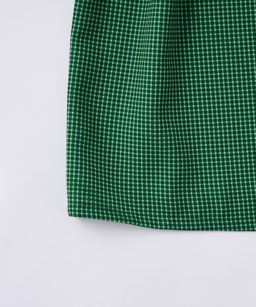 WHO'S WHO gallery(フーズフーギャラリー)の「ペザントスリーブ半袖ミニワンピ(シャツワンピース・レディース・グリーン/オレンジ・FREE)」の21枚目の写真