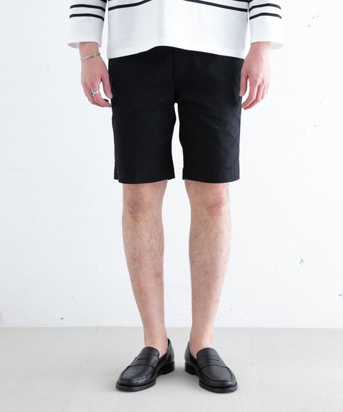 URBAN RESEARCH ROSSO MEN（アーバンリサーチロッソメン）の「『XLサイズあり』ベーシックチノショートパンツ（チノパンツ・メンズ・ブラック/グレー/ベージュ・X-LARGE/SMALL/LARGE/MEDIUM）」の2枚目の写真