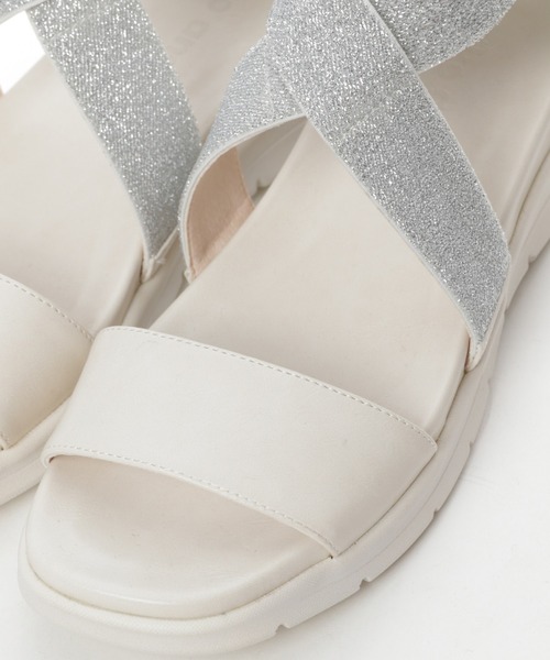 niko and...(ニコアンド)の「オリジナルクロスゴムサンダル(サンダル・レディース・ブラック/アイボリー/パープル・SMALL/MEDIUM/LARGE)」の13枚目の写真