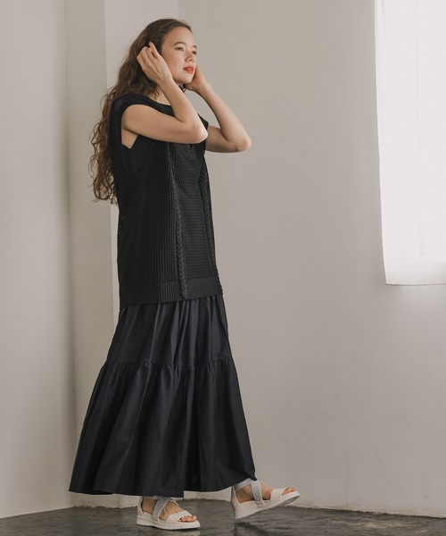 niko and...(ニコアンド)の「オリジナルクロスゴムサンダル(サンダル・レディース・ブラック/アイボリー/パープル・SMALL/MEDIUM/LARGE)」の4枚目の写真