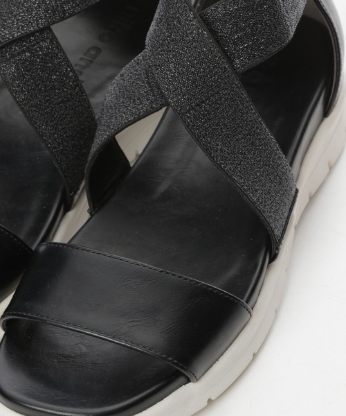 niko and...(ニコアンド)の「オリジナルクロスゴムサンダル(サンダル・レディース・ブラック/アイボリー/パープル・SMALL/MEDIUM/LARGE)」の12枚目の写真