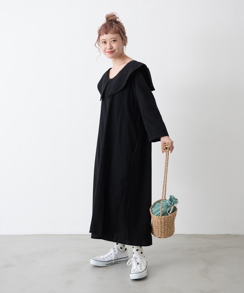MERLOT（メルロー）の「ビッグセーラーカラーゆるっとワンピース