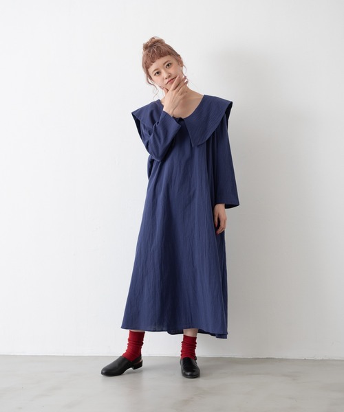 MERLOT（メルロー）の「ビッグセーラーカラーゆるっとワンピース