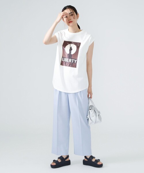 CAST:（キャストコロン）の「ノットハンドルファスナートート（ハンドバッグ・レディース・シルバー/ベージュ・FREE）」の6枚目の写真