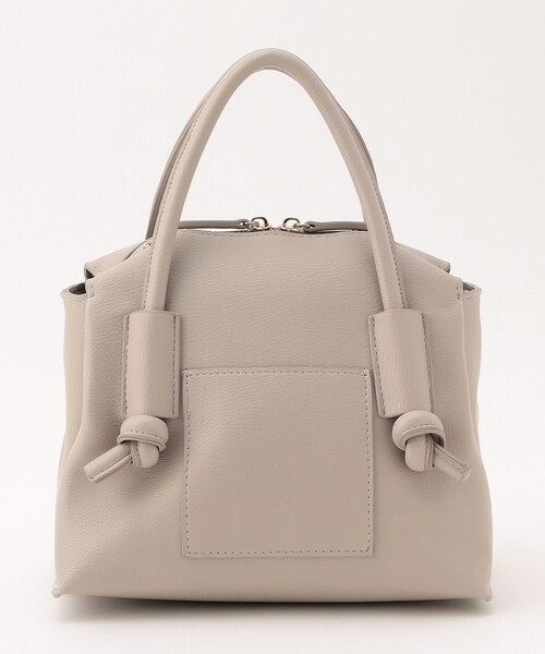 CAST:（キャストコロン）の「ノットハンドルファスナートート（ハンドバッグ・レディース・シルバー/ベージュ・FREE）」の9枚目の写真