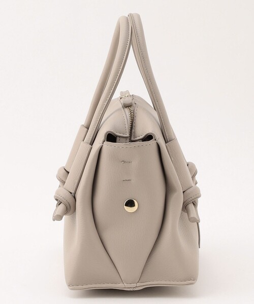 CAST:（キャストコロン）の「ノットハンドルファスナートート（ハンドバッグ・レディース・シルバー/ベージュ・FREE）」の11枚目の写真