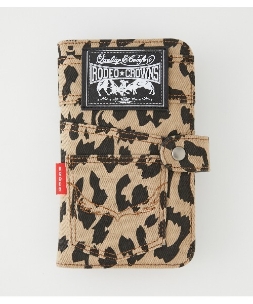 RODEO CROWNS WIDE BOWL（ロデオクラウンズワイドボウル）の「リメイクライクモバイルケース2（スマホケース/カバー・レディース・ベージュ系その他/ブルー系その他・FREE）」の2枚目の写真