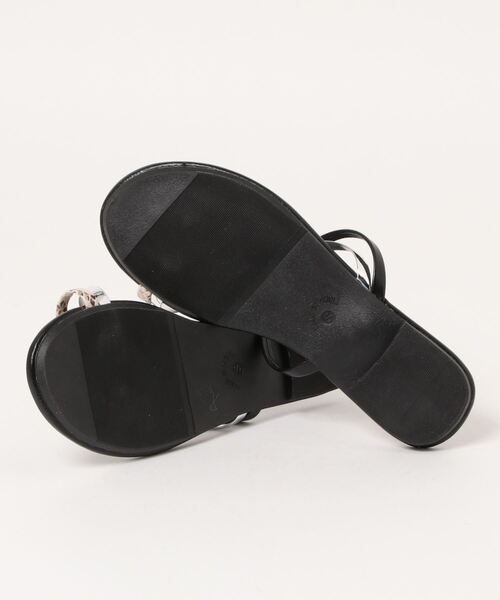 apres jour mignon(アプレジュールミニョン)の「デザインフラットサンダル【ZOZOTOWN限定アイテム】(サンダル・レディース・ベージュ/アイボリー/ミント/ブラック・LARGE/SMALL/X-LARGE/MEDIUM)」の6枚目の写真