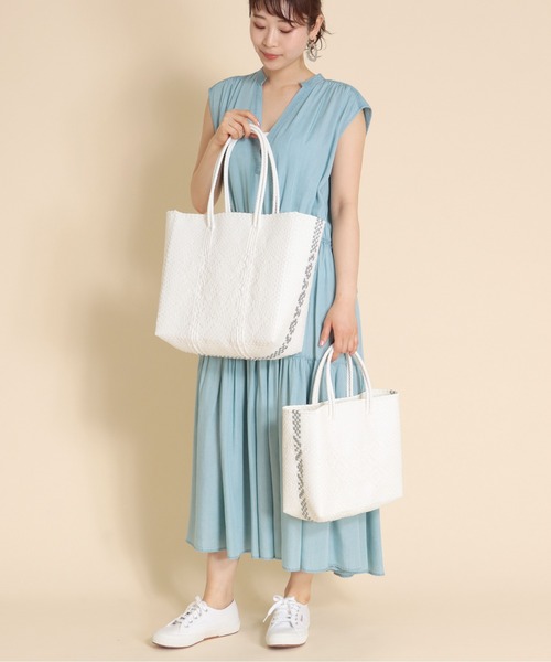 Jines（ジネス）の「Moon Bird☆メルカドバッグSIDE LINE M（ショルダーバッグ・レディース・ブラック/ホワイト・M）」の14枚目の写真