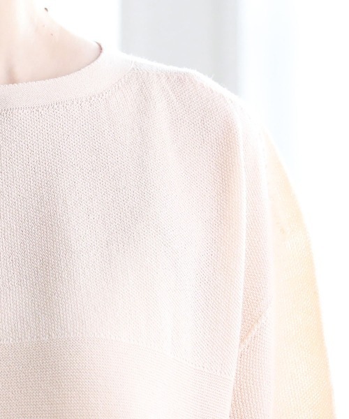 Pao de lo（パオデロ）の「美濃和紙ニット（ニット/セーター・レディース・グレー/オレンジ/チャコールグレー・9号/7号）」の6枚目の写真