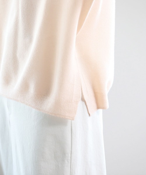 Pao de lo（パオデロ）の「美濃和紙ニット（ニット/セーター・レディース・グレー/オレンジ/チャコールグレー・9号/7号）」の11枚目の写真