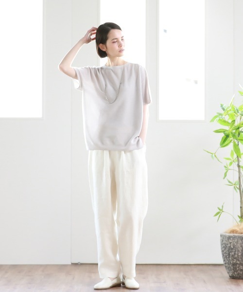 Pao de lo（パオデロ）の「美濃和紙ニット（ニット/セーター・レディース・グレー/オレンジ/チャコールグレー・9号/7号）」の17枚目の写真