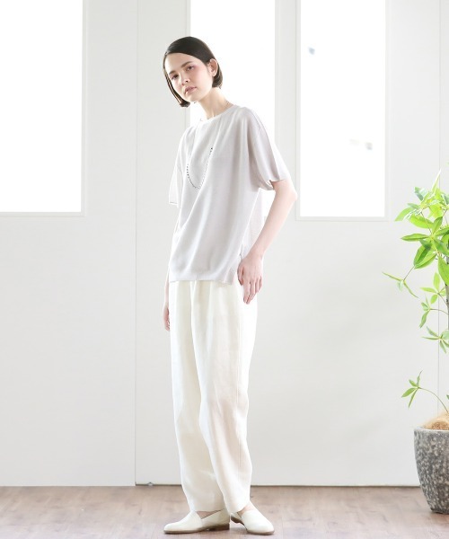 Pao de lo（パオデロ）の「美濃和紙ニット（ニット/セーター・レディース・グレー/オレンジ/チャコールグレー・9号/7号）」の19枚目の写真