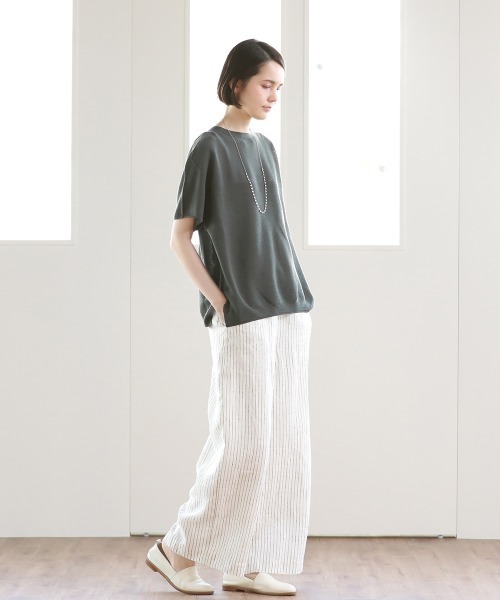 Pao de lo（パオデロ）の「美濃和紙ニット（ニット/セーター・レディース・グレー/オレンジ/チャコールグレー・9号/7号）」の7枚目の写真