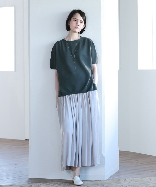 Pao de lo（パオデロ）の「美濃和紙ニット（ニット/セーター・レディース・グレー/オレンジ/チャコールグレー・9号/7号）」の12枚目の写真