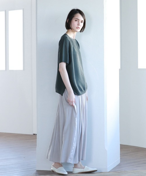 Pao de lo（パオデロ）の「美濃和紙ニット（ニット/セーター・レディース・グレー/オレンジ/チャコールグレー・9号/7号）」の18枚目の写真