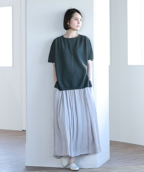 Pao de lo（パオデロ）の「美濃和紙ニット（ニット/セーター・レディース・グレー/オレンジ/チャコールグレー・9号/7号）」の10枚目の写真