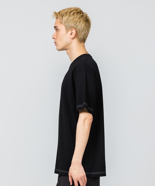 XLARGE（エクストララージ）の「WHITE STITCH EMBROIDERY S/S TEE（Tシャツ/カットソー・メンズ・ブラック/パープル/グリーン・XL/L/M/S）」の4枚目の写真