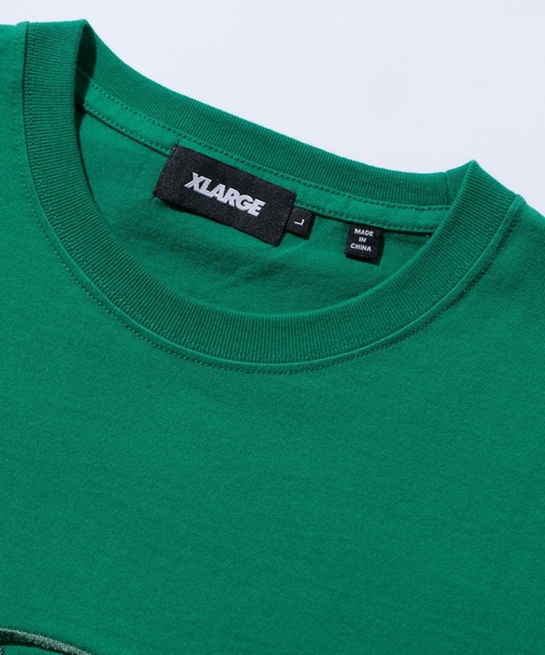 XLARGE（エクストララージ）の「WHITE STITCH EMBROIDERY S/S TEE（Tシャツ/カットソー・メンズ・ブラック/パープル/グリーン・XL/L/M/S）」の6枚目の写真