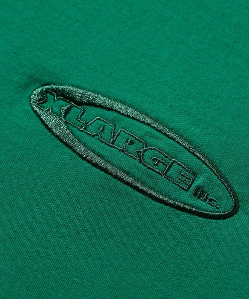 XLARGE（エクストララージ）の「WHITE STITCH EMBROIDERY S/S TEE（Tシャツ/カットソー・メンズ・ブラック/パープル/グリーン・XL/L/M/S）」の7枚目の写真