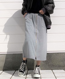 Q | バナルリブミモレスカート(スカート)