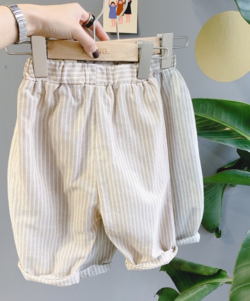 aimoha(アイモハ)の「【aimoha-KIDS-】春夏/子供服 キッズ万能ボトム ストライプ柄テーパード ロングパンツ(チノパンツ・キッズ・ライトグレー/ブラウン・90/100/110/120/80/130)」の15枚目の写真