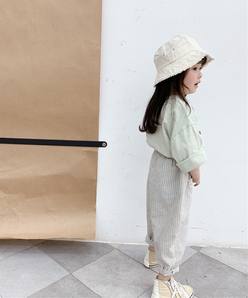 aimoha(アイモハ)の「【aimoha-KIDS-】春夏/子供服 キッズ万能ボトム ストライプ柄テーパード ロングパンツ(チノパンツ・キッズ・ライトグレー/ブラウン・90/100/110/120/80/130)」の11枚目の写真