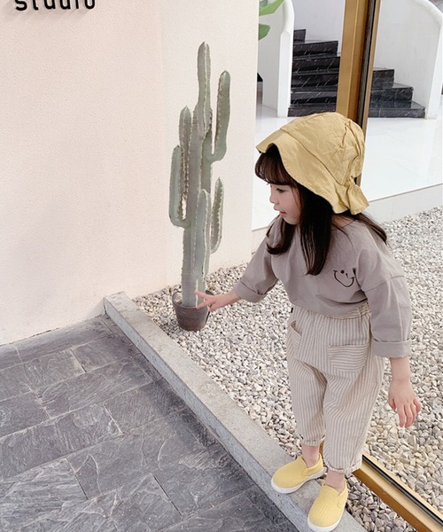 aimoha(アイモハ)の「【aimoha-KIDS-】春夏/子供服 キッズ万能ボトム ストライプ柄テーパード ロングパンツ(チノパンツ・キッズ・ライトグレー/ブラウン・90/100/110/120/80/130)」の6枚目の写真