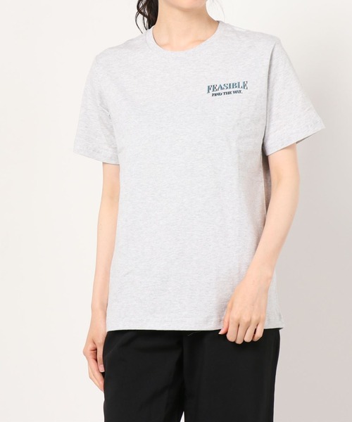 WEGO（ウィゴー）の「WEGO/レトロCarプリントTシャツ（Tシャツ/カットソー・レディース・アイボリー/杢グレー・SMALL/MEDIUM/LARGE/X-LARGE）」の4枚目の写真