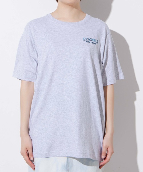 WEGO（ウィゴー）の「WEGO/レトロCarプリントTシャツ（Tシャツ/カットソー・レディース・アイボリー/杢グレー・SMALL/MEDIUM/LARGE/X-LARGE）」の16枚目の写真