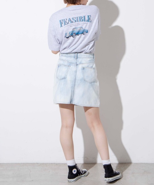 WEGO（ウィゴー）の「WEGO/レトロCarプリントTシャツ（Tシャツ/カットソー・レディース・アイボリー/杢グレー・SMALL/MEDIUM/LARGE/X-LARGE）」の21枚目の写真