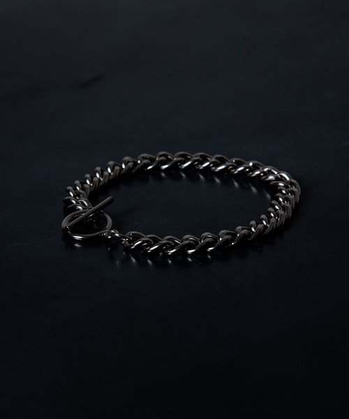Genri（ゲンリ）の「Genri/chain BRACELET_gri-B-001 チェーンブレスレット（ブレスレット・メンズ・シルバー/ブラック・FREE）」の8枚目の写真