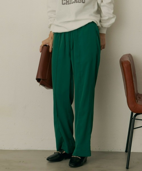 Auntie Rosa Holiday(アンティローザホリデー)の「カラーイージーパンツ(その他パンツ・レディース・ブラック/レッド/イエロー/アイボリー/ダークブラウン/ベージュ/グリーン/ブラウン・SMALL/MEDIUM)」の6枚目の写真