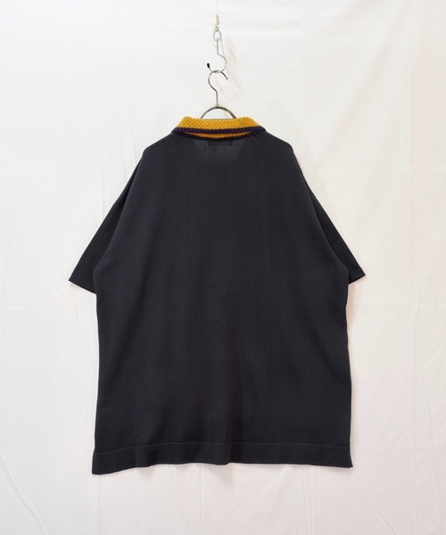 masterkey（マスターキー）の「masterkey マスターキー / FORMAL ビッグシルエットニットポロシャツ / MK21S-K-17（ポロシャツ・メンズ・ブラック/ブルー・1/2）」の11枚目の写真