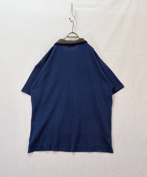 masterkey（マスターキー）の「masterkey マスターキー / FORMAL ビッグシルエットニットポロシャツ / MK21S-K-17（ポロシャツ・メンズ・ブラック/ブルー・1/2）」の15枚目の写真