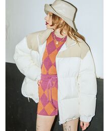 jouetie | ブロッキングルーズダウン(ダウンジャケット/コート)