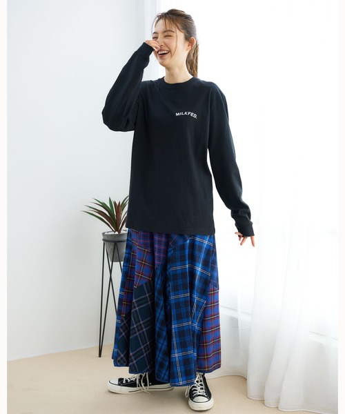 MILKFED.(ミルクフェド)の「LS TEE STRAWBERRY(Tシャツ/カットソー・レディース・ホワイト/ブラック・ONE SIZE)」の19枚目の写真